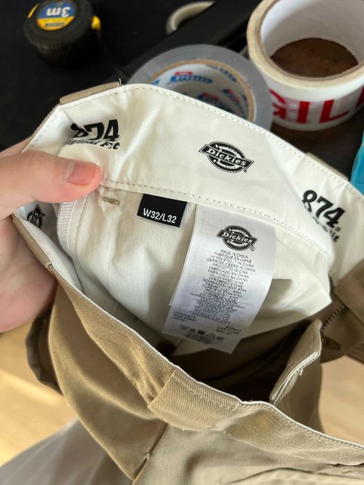 pantaloni dickies 874 bej noi 32