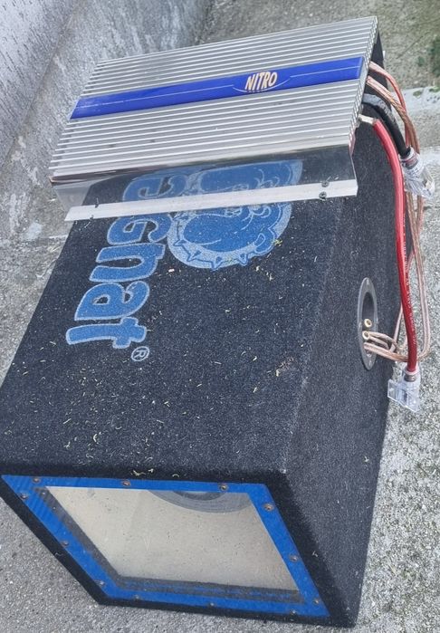 Комплект автомузика: Субуфер Magnat 10" Band Pass + Усилвател Nitro (400W max)
