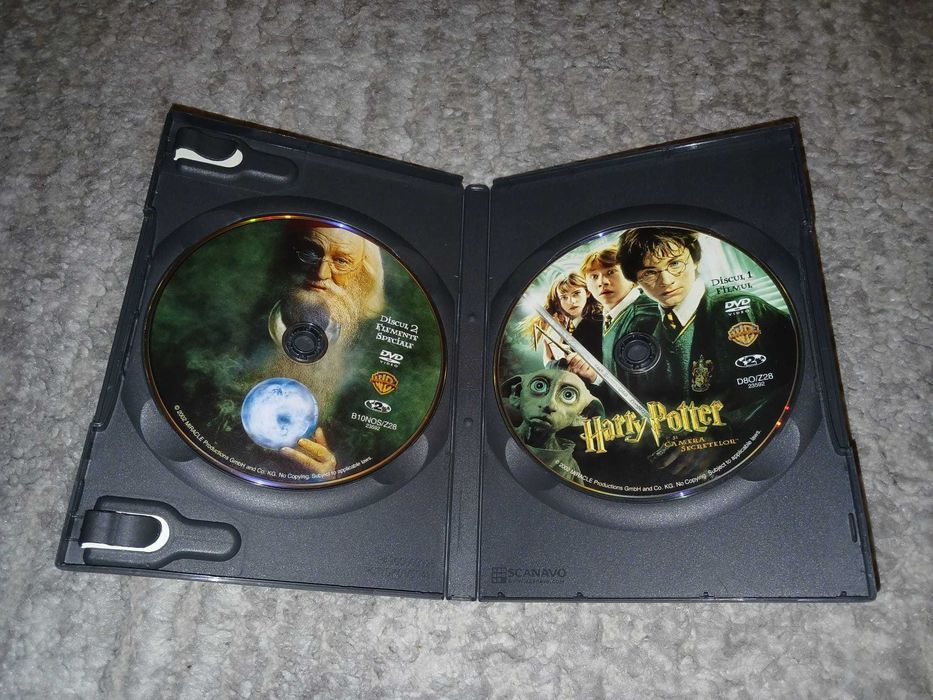 DVD Harry Potter volumele 1-6, stare foarte bună, subtitrare limba română