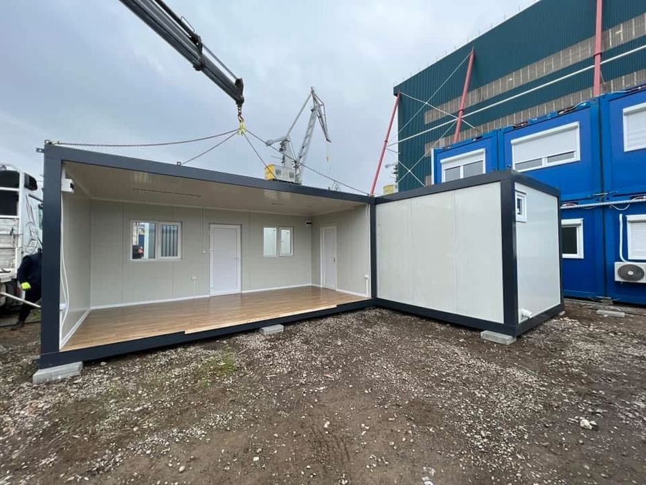 Ansamblu de containere de locuit container birou grup sanitar