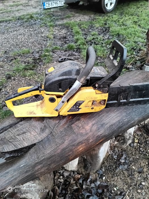 Бензинова резачка за дърва Cimex. На две години. Нова верига.