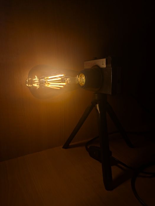 Lampă Vintage din Aparat Foto