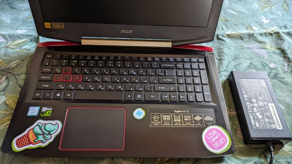 Ноутбук игровой Acer Aspire VX 15 gaming notebook