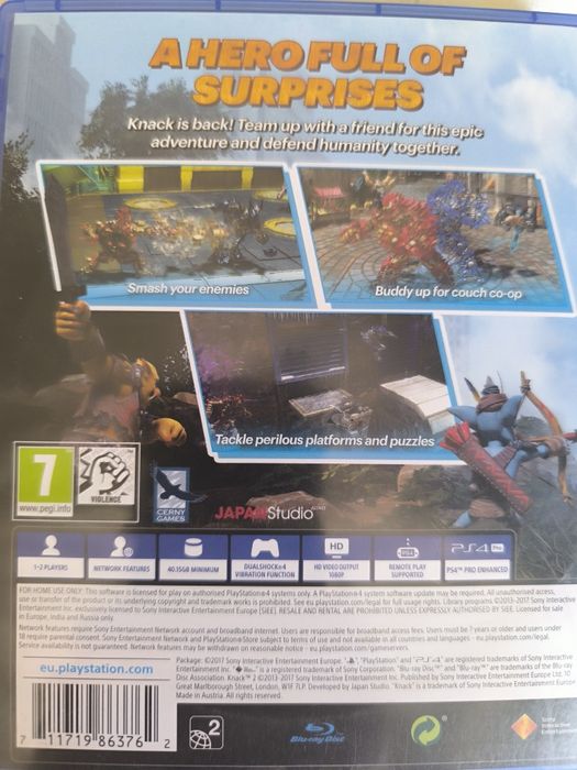 Knack 2 for ps4.