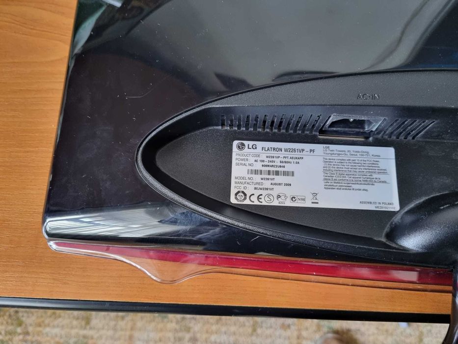 Monitor LG FlatronW2261-PF, 22 inch, FullHD, HDMI, ideal gaming/office