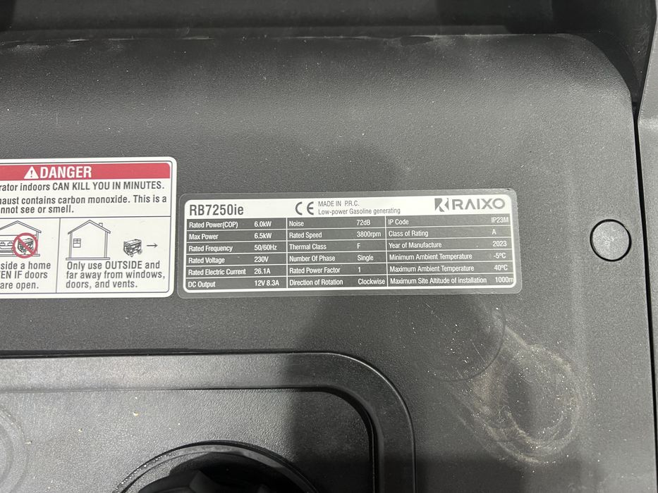 Generator 6.5kw invertir RAIXO
