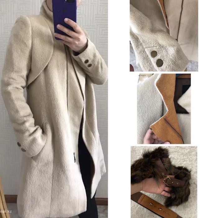 Пальто из меха альпаки