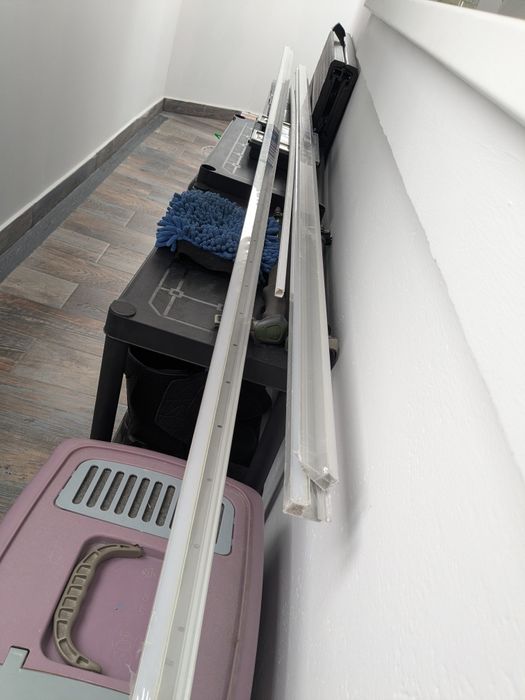 Suport din aluminiu pentru plintă MDF + bandă led