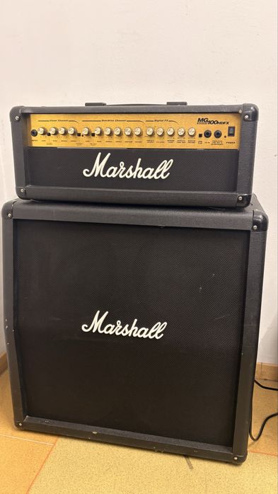 Cabinet cap amplificare chitara electrica Marshall MG100HDFX + MG412A Half Stack – 100W