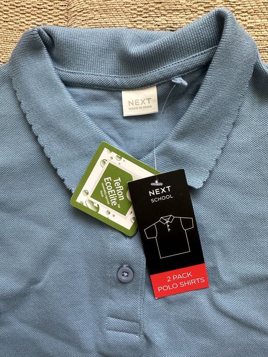 Голубое поло для школы