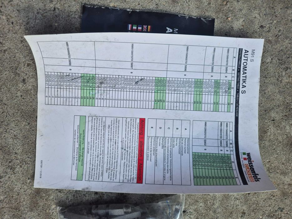 Lanturi de zapada Weissenfels NM91S897STD R16 pana la R21