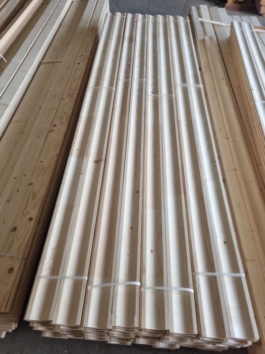 Lambriu profilat  molid grosime 2 cm