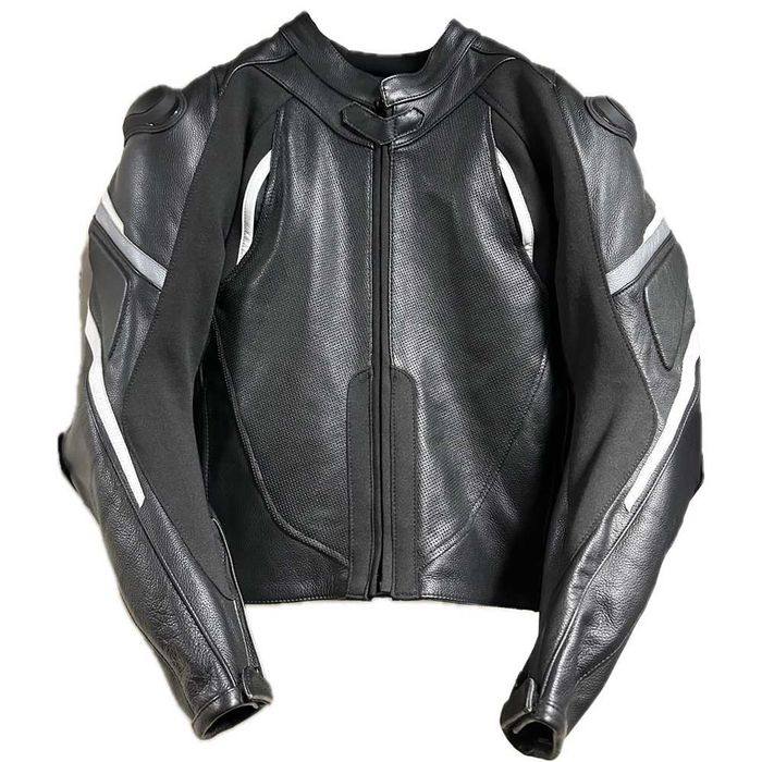 Кожено мото яке MotoGp black/white