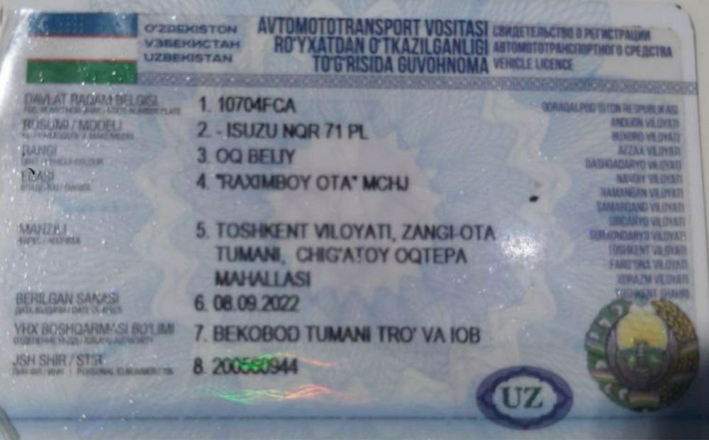 Isuzu sotilvotti yuk tawiwga moljalangan