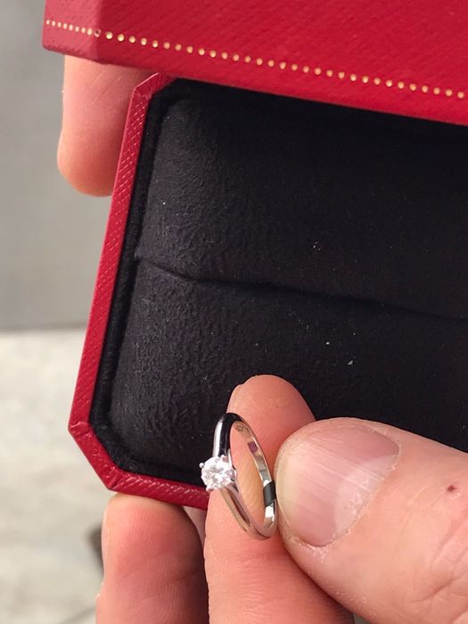 Кольцо платина Cartier