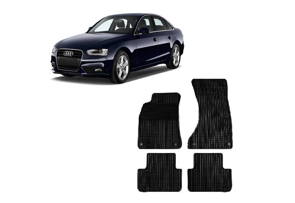 Гумени стелки Gumarny Zubri съвместими с Audi A4 седан,комби 2007-2015
