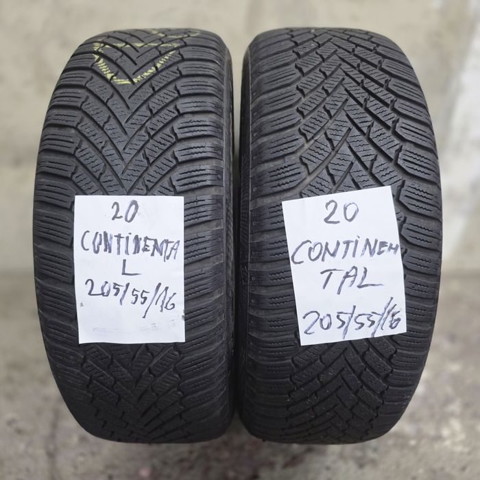 2×205/55/16 M+S.CONTINENTAL 2020.Stare excelenta.