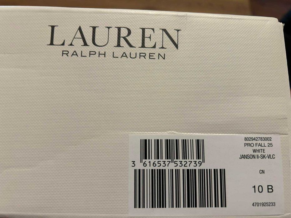 Дамски кожени маратонки Ralph Lauren - бяло- оригинални - нови, EU40