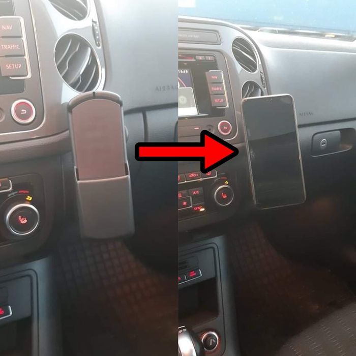 Suport magnetic pentru telefon de pus in carkitul VW