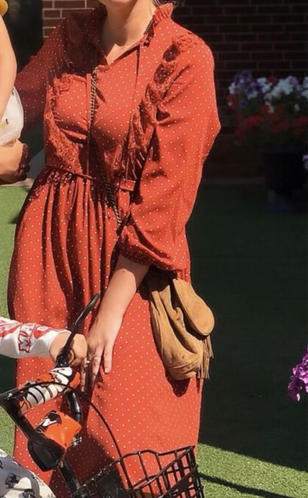 Платье в горошек