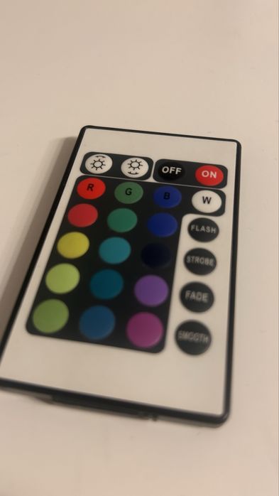 Veizoa lampa sticla led multicolor cu suport