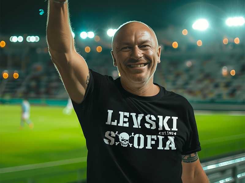 Тениски за феновете на футбола и Левски 7 модела, всички размери