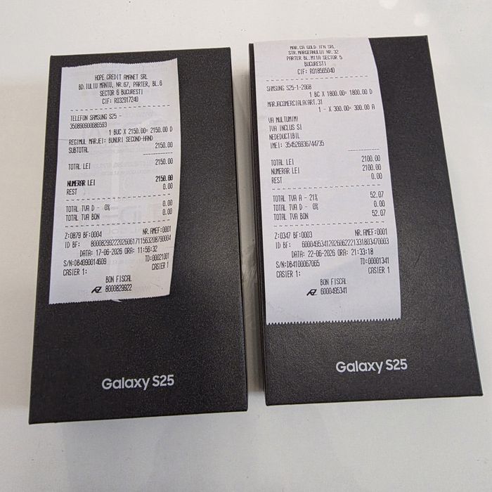 Samsung s25 5G Blue Black Navy 128Gb NOI Sigilate Acte 2 ANI GARANȚIE