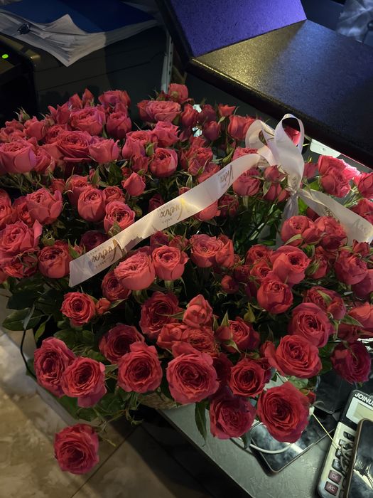 Цветы только что привезли