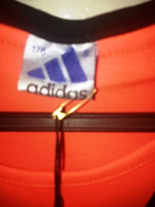 Майка ADIDAS,ТУРЦИЯ НОВАЯ двойка Оранжев.Трикотаж, на10-15лет, пластик