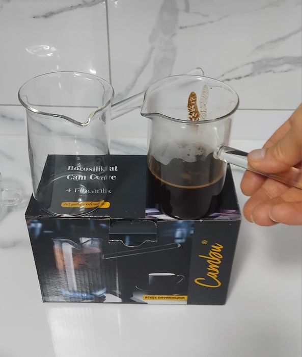 Огнеупорно стъклено джезве