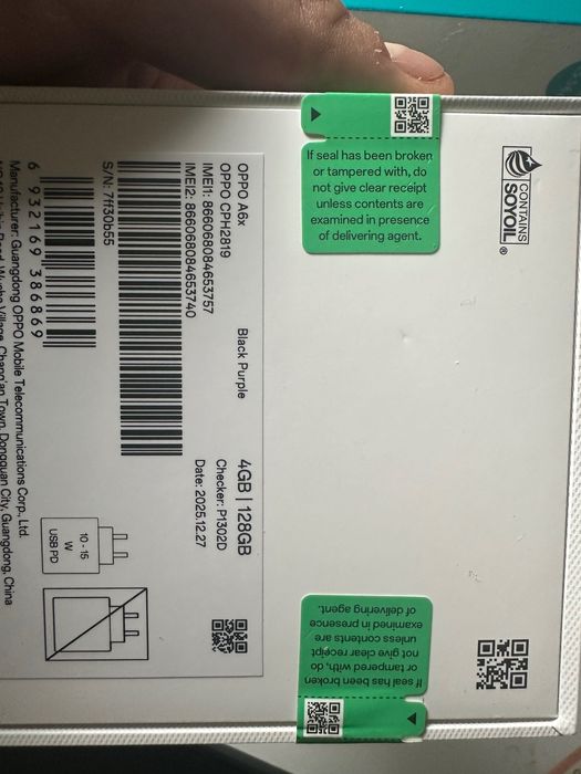 Телефон OPPO A6x с powerbank