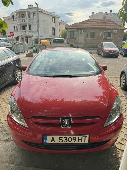 Пежо 307 CC кабрио червен