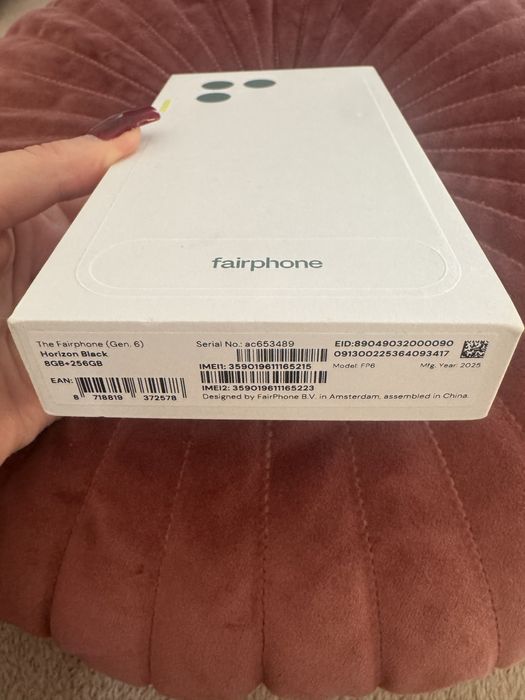 Telefon mobil Fairphone  Gen 6, Horizon Black