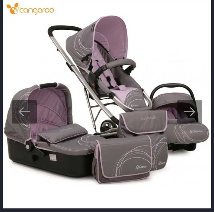 Бебешка количка 3 в 1 Cangaroo Hanna