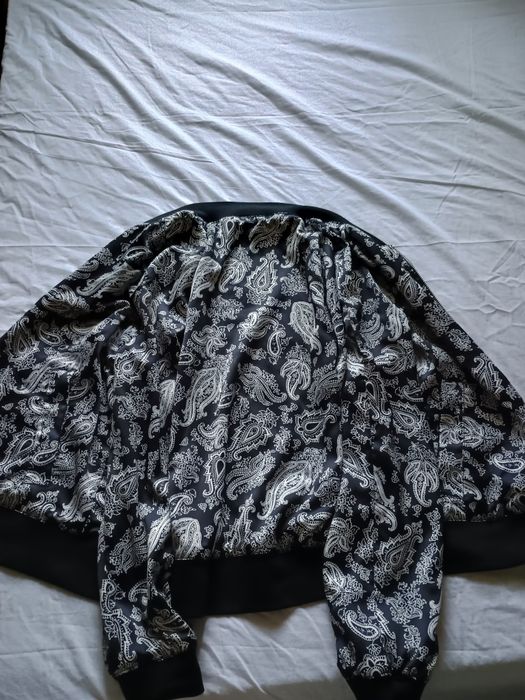Jachetă Bomber H&M Reversibilă - Model Premium Paisley / Black - Mărime XL