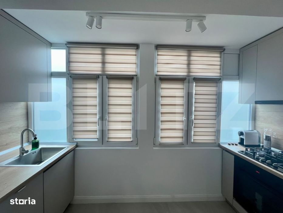 Apartament cu 3 camere, 55 mp, centrala si AC, zona Ultracentral