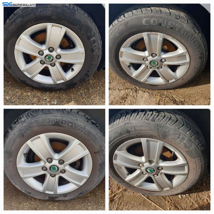 Set 4 Jante Roti Aliaj 205 60 15 R15 5x112 Audi A3 8P 2004 - 2013 [C4019]