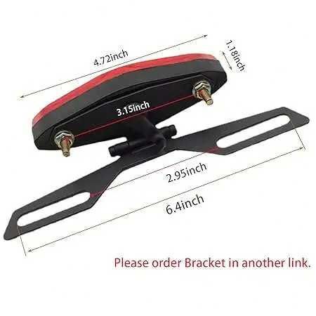 Мото стоп със стойка за номер LED