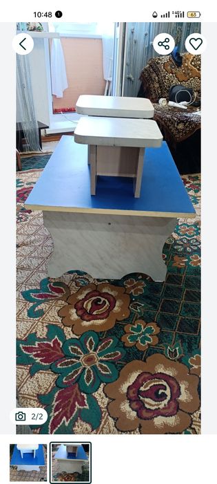 Продам детский стол с табуретками