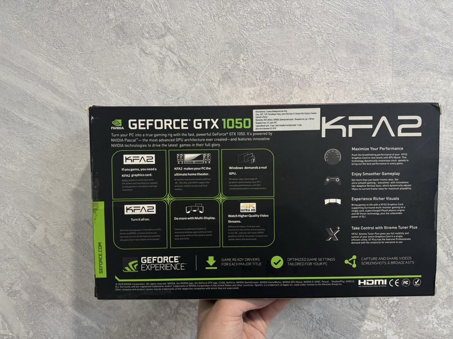Видеокарта KFA2 GeForce GTX 1050 OC