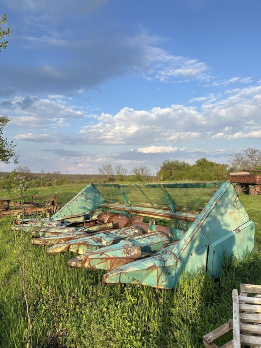 Rips Heder 6F Masă floare porumb in stare originală de fabrică, Ferodouri NOI, Dropia Sema 110 140 140 MLI C12 C14 Claas New Holland Laverda