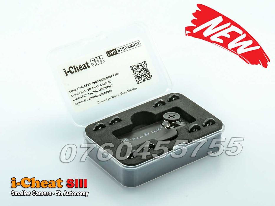 Camera Video pentru copiat Profesionala 4K in Nasture i-Cheat PRO