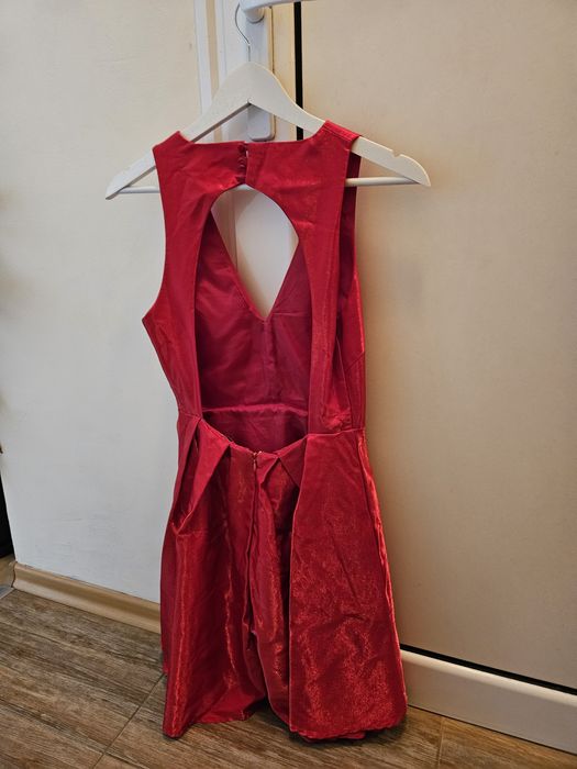 Официална червена рокля XS