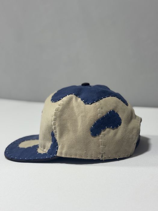 Sapca Carhartt WIP 1of1 patchwork handmade blue & cream & black