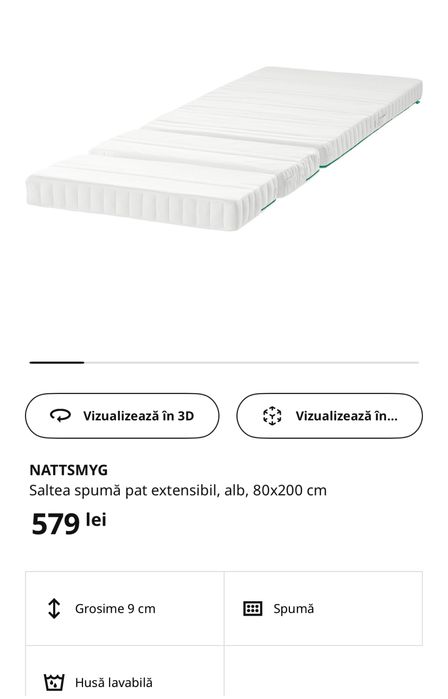 Pat extensibil pentru copii IKEA