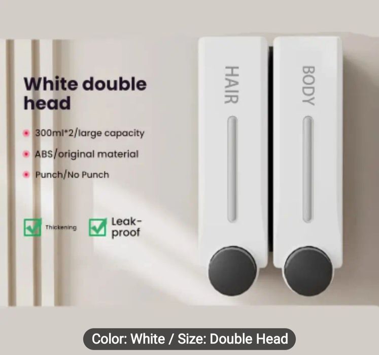 Dispenser Sampon + Gel dus autoadeziv