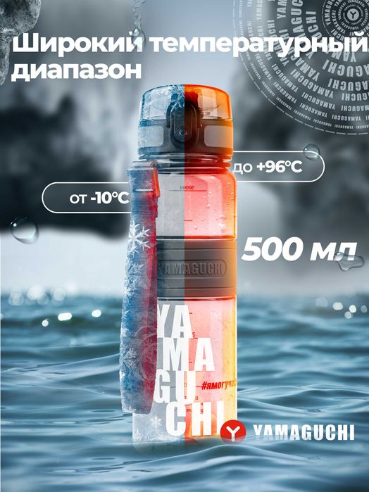 Yamaguchi Tritan Sport Bottle — спортивная бутылка 500 мл