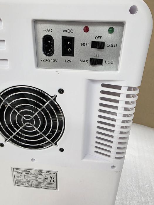 15L Мини Хладилник 12V / 220V с функции за охлаждане и затопляне, Бял, NORTHCLAN