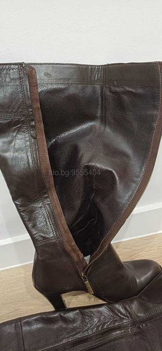 Дамски кожени  ботуши