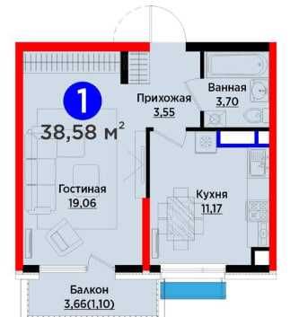 ЯНГИ УЗБЕКИСТОН | скидка 25% на 1-комн | КОМПЛЕКС СДАН(S)
